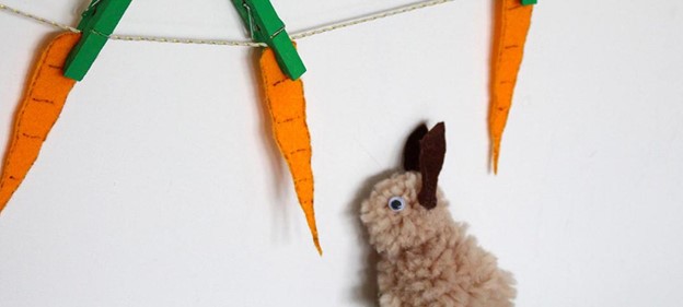 DIY COMMENT FABRIQUER UN LAPIN ET UNE GUIRLANDE DE PÂQUES